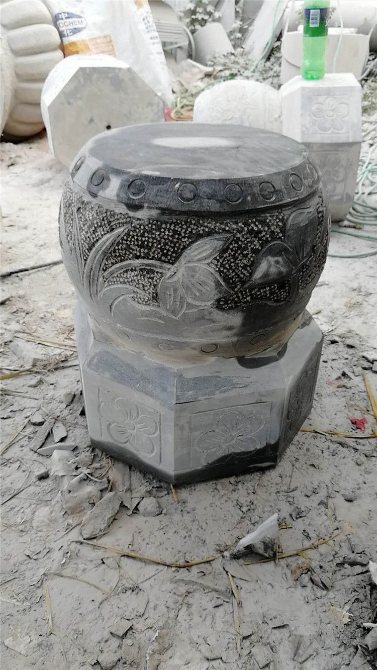 柱脚石/厂家直销阴阳八卦柱础石 花岗岩柱墩石 柱基石