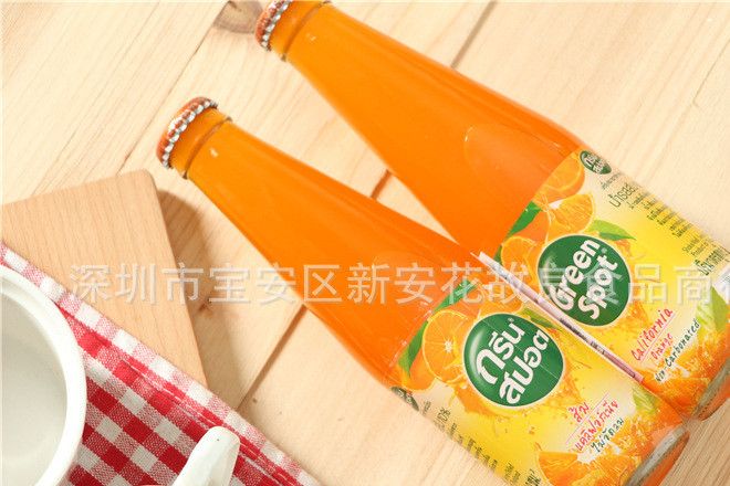 泰国进口饮料绿宝橙汁碳酸汽水饮料