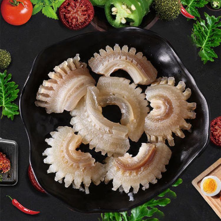 串串食材牛鞭花廠家批發 新鮮牛筋/牛鞭花 牛百葉千層火鍋材料食材配菜 冰鮮冷凍_