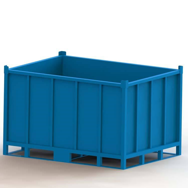 网格料箱 仓储非标定做钢制料箱 金属料箱 折叠式钢制料箱 可折叠周转箱