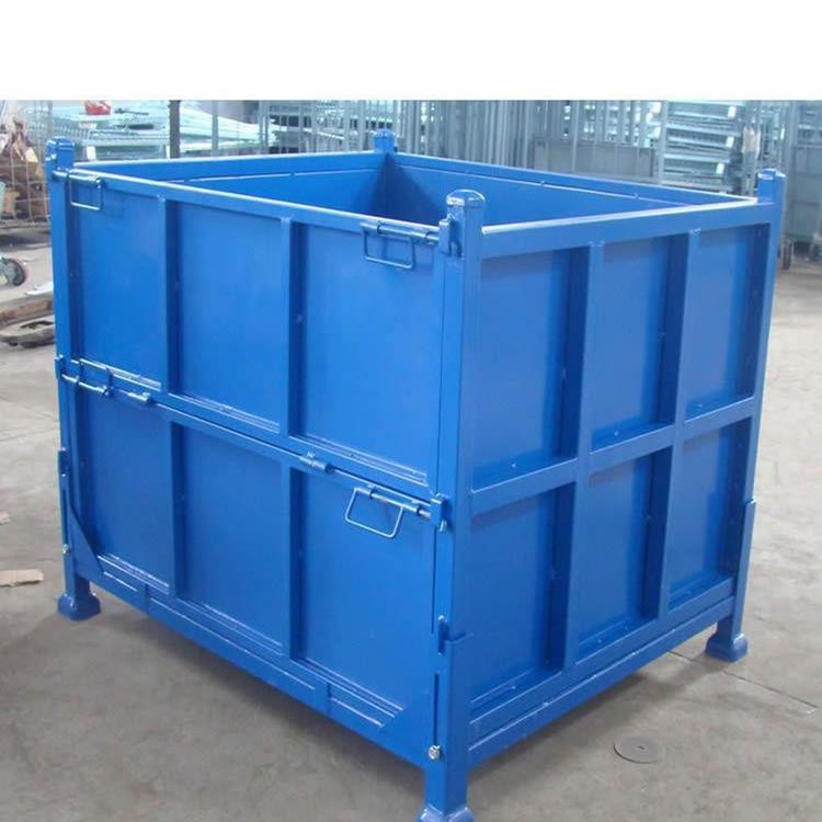 钢制金属料箱 钢制料箱生产厂家 定制金属料箱 南京铁皮料箱 网格料箱