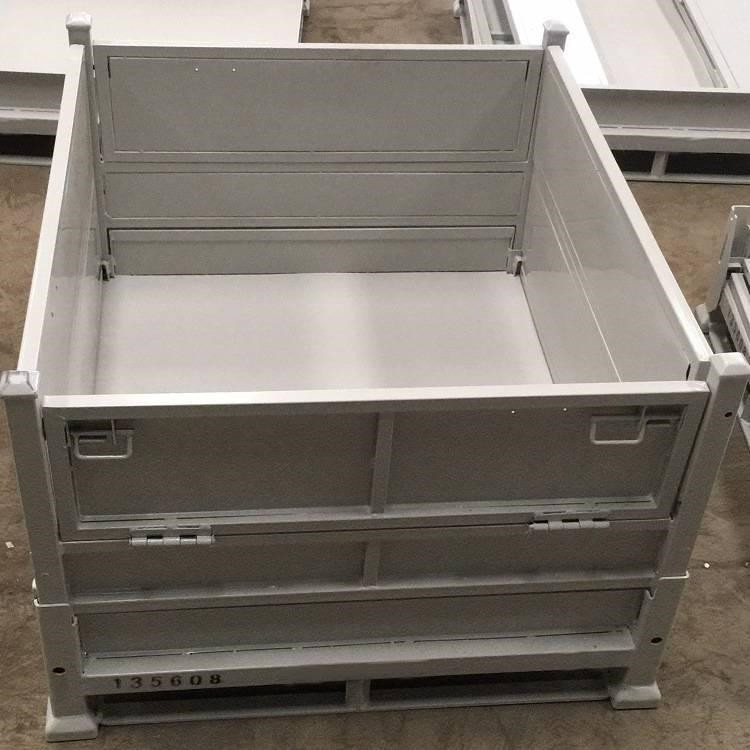 钢制金属料箱 仓储非标定做钢制料箱 金属料箱 折叠式钢制料箱 金属料箱