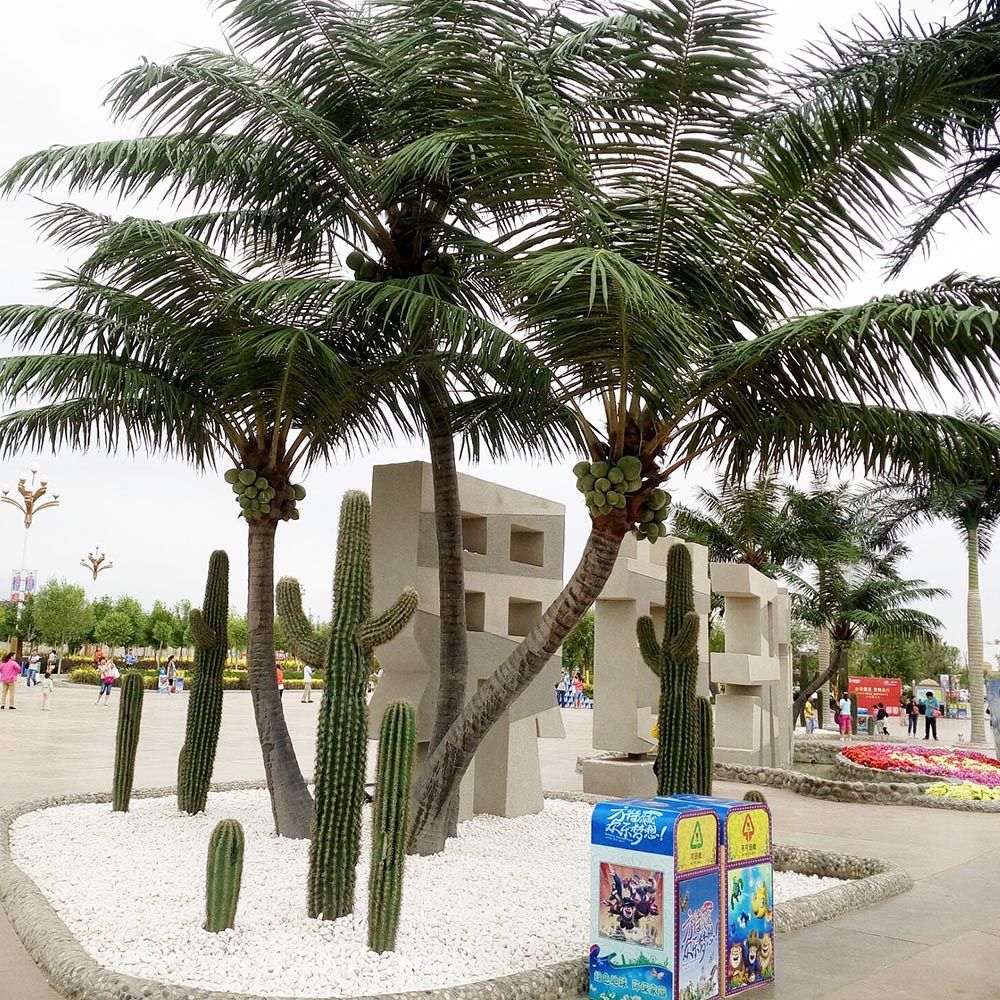 仿真椰子树,_室外仿真蒲葵树棕榈树 景观工程大型仿真椰子树扇葵树