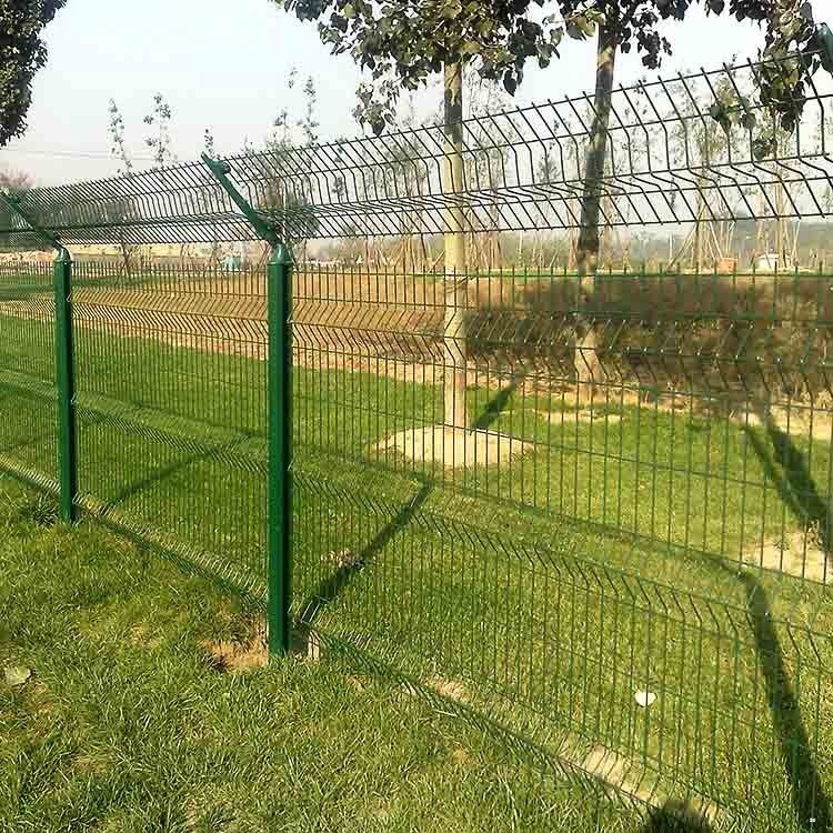 铁路绿色边框防护栅栏网 浸塑铁丝隔离围栏网