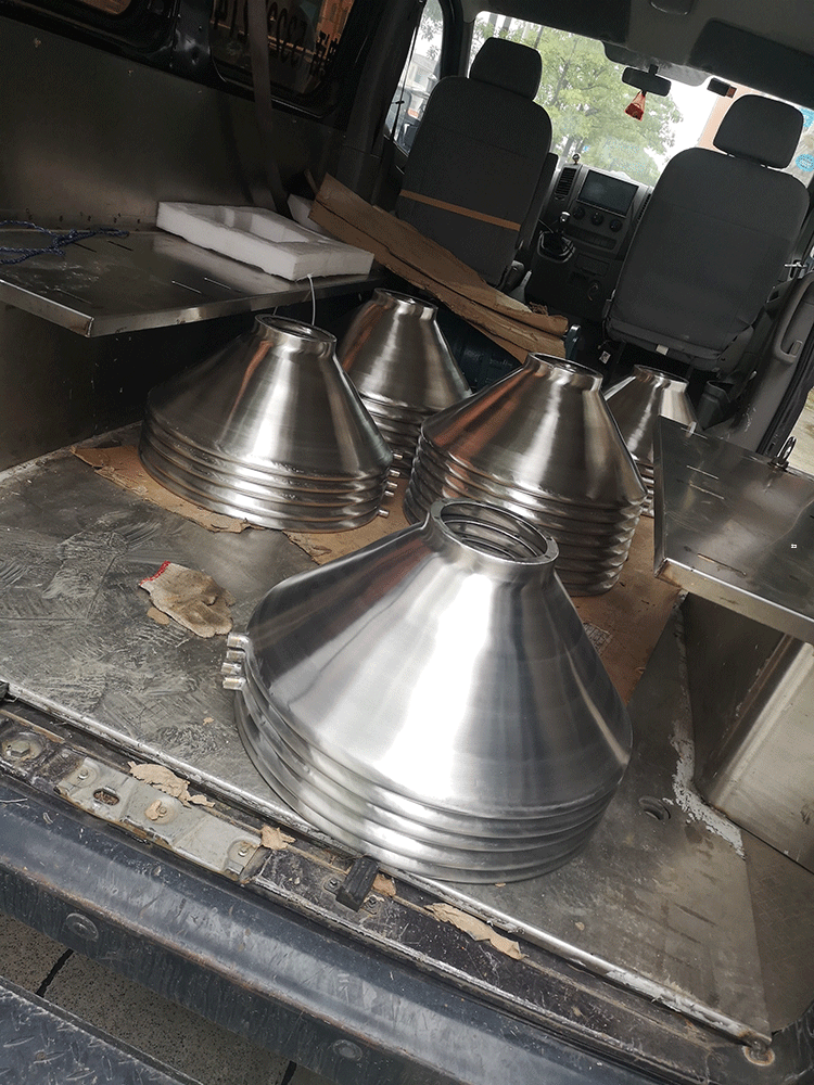 不锈钢进料斗加工 不锈钢制品 定制不锈钢漏斗