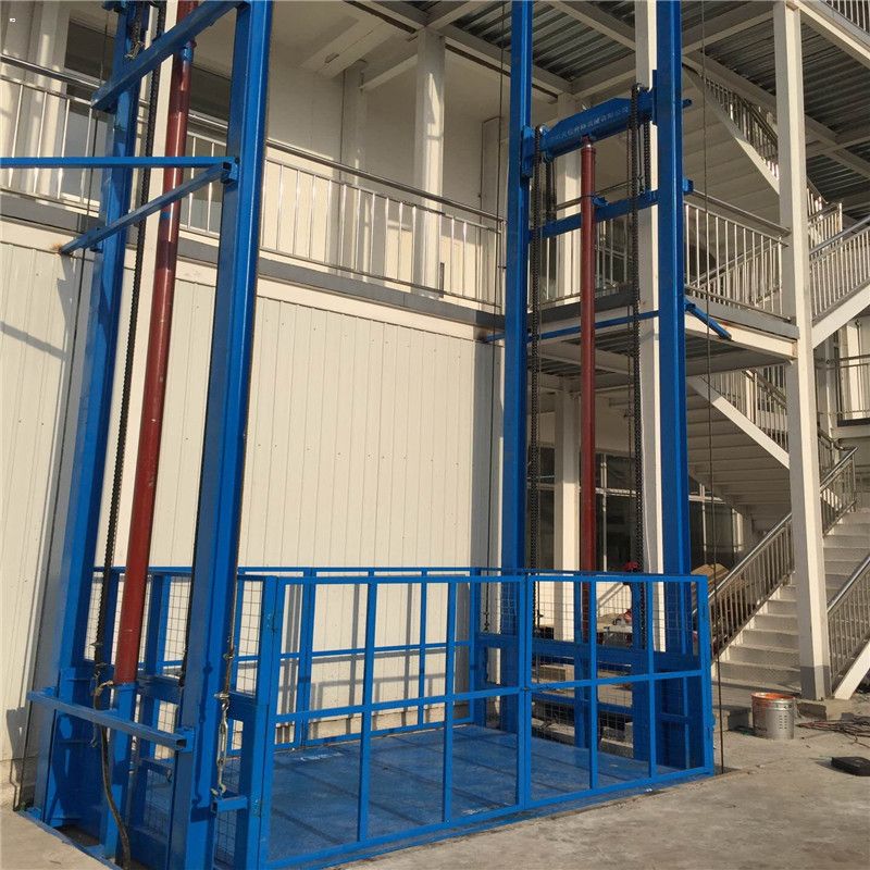 导轨升降货梯,导轨链条式升降机 升降货梯 大吨位液压升降平台 双油缸