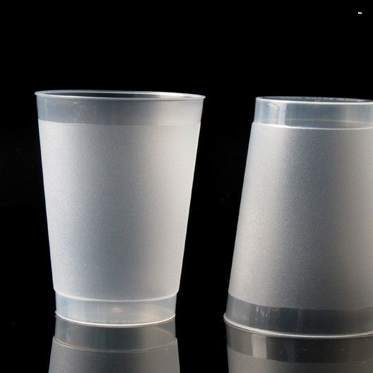 300ml 食品级塑料磨砂杯礼品广告杯塑料水杯定制logo