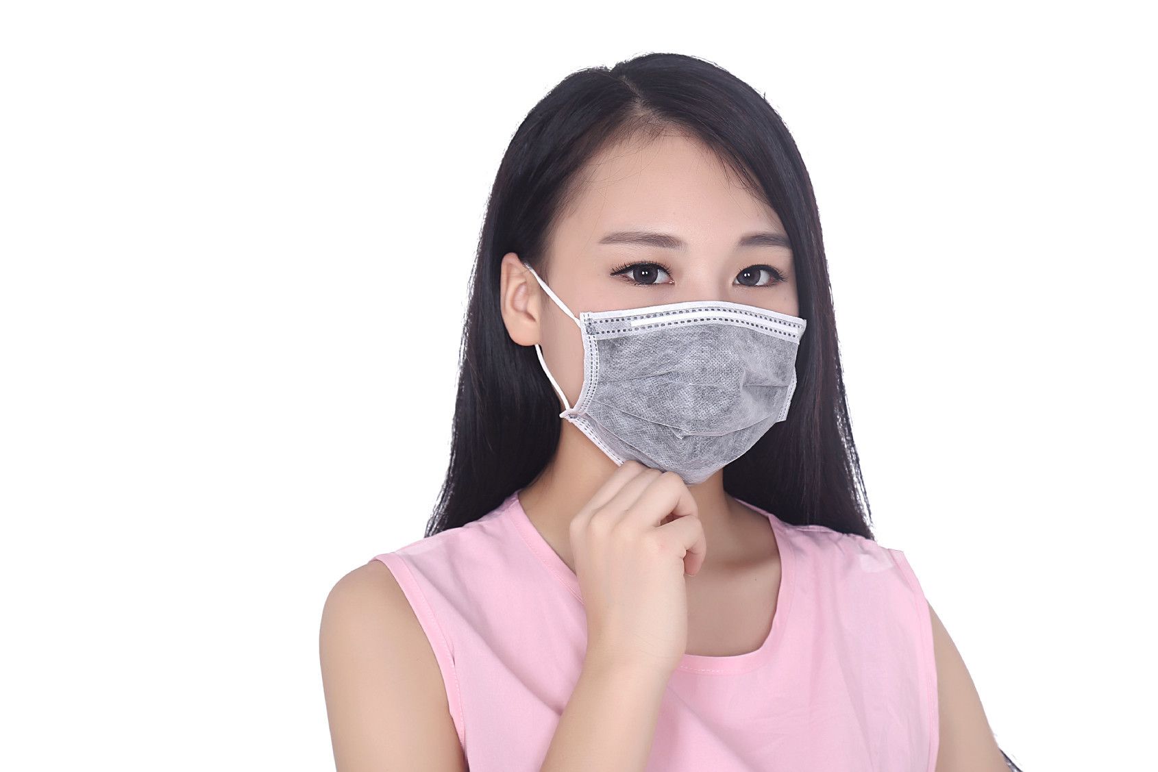 一次性活性炭三层防毒口罩 透气竹炭喷漆工业防护防甲醛