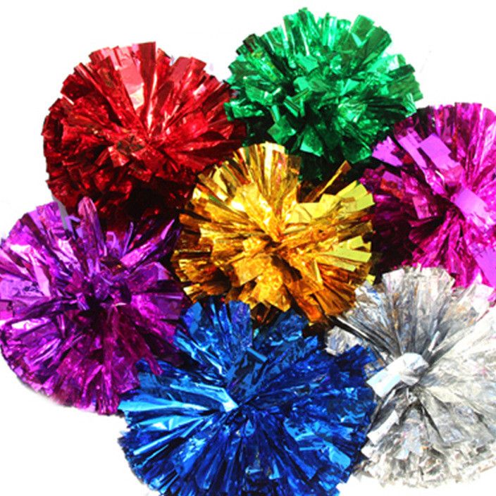 厂家供应比赛专用啦啦队花球 50g啦啦球 双头啦啦球 彩色啦啦球