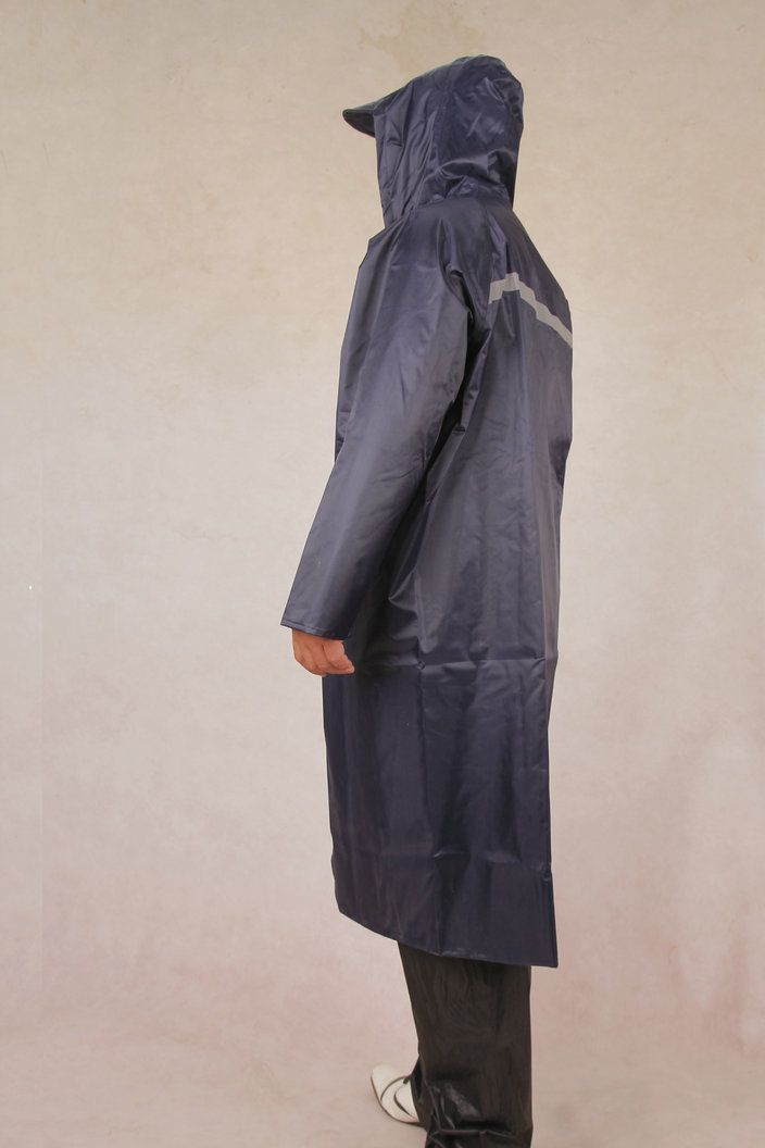 创意pvc连体雨衣成人加厚长风衣5001户外电动车摩托车雨衣雨披
