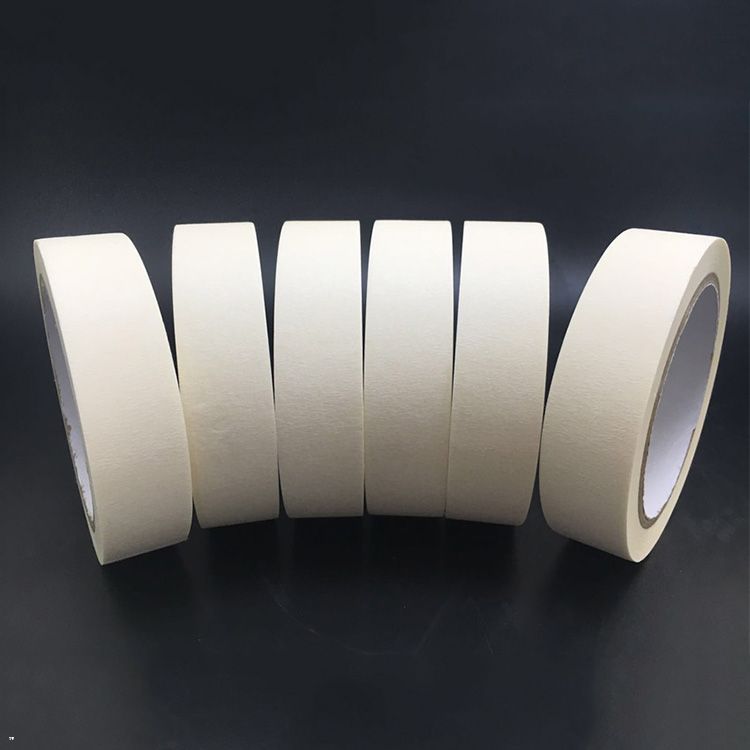 厂家直销 美纹纸 耐温高汽车喷漆纸 黄色美纹纸 加厚纸胶美纹纸