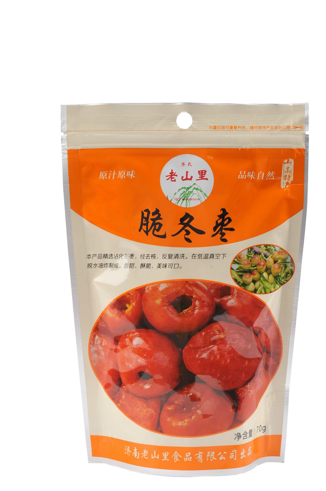 老山里 脆冬枣整箱70g*36袋,零食,绿色食品,山东特产