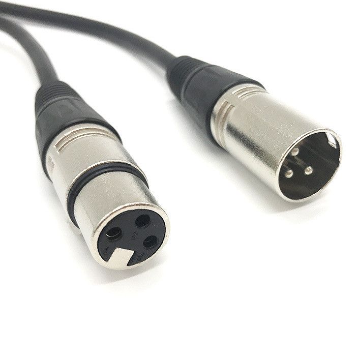 卡侬公对母延长线 1.5米 黑色麦克风话筒线 ktv音响音箱功放专用