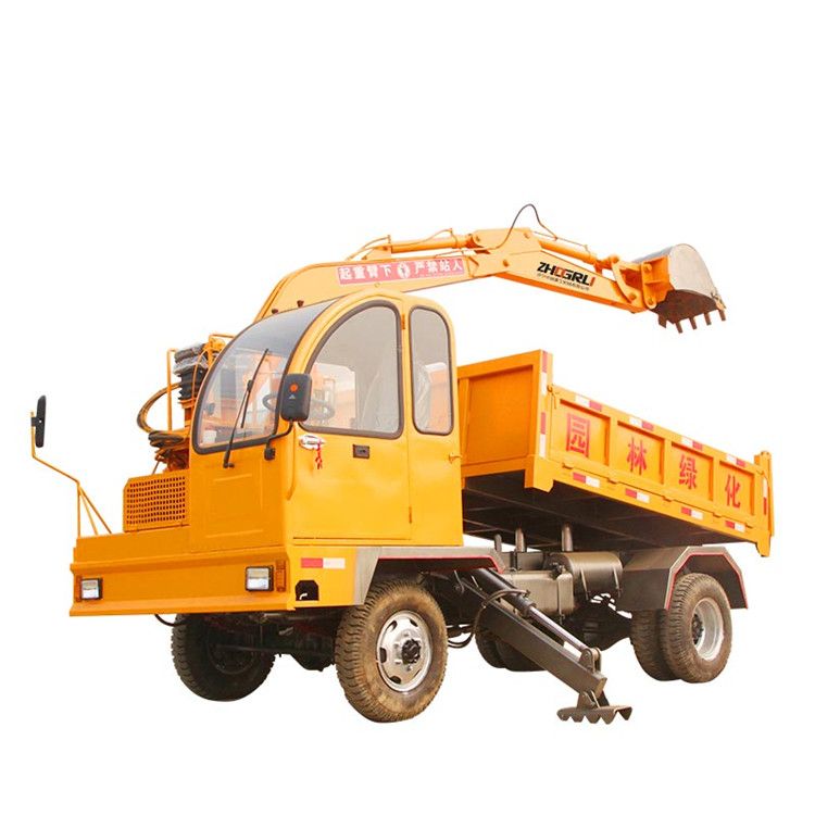 林地沙地四不像随车挖新型四驱自卸随车挖机 四不像农用随车挖 5-20吨