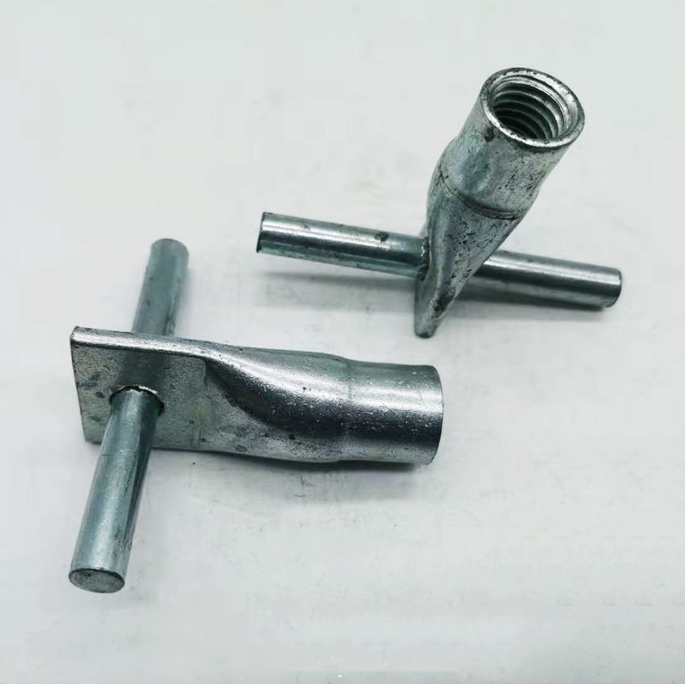 压扁缩口带横杆型套管套筒 无缝钢管预埋件/ 压扁束口套筒-其他紧固件