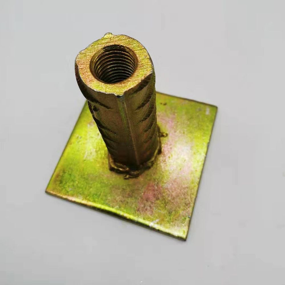 平板预埋套筒, 电镀锌平板套筒 平板焊接螺母 pc装配式装配索具 带板