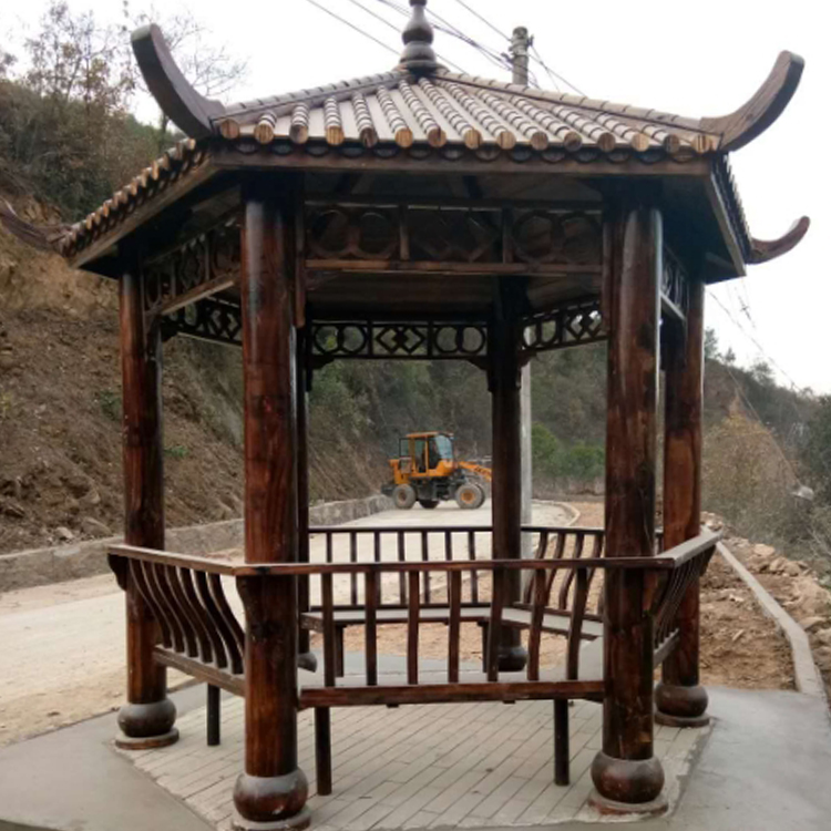 四角凉亭 简易四角亭 防腐户外六角亭 公园庭院景区亭子