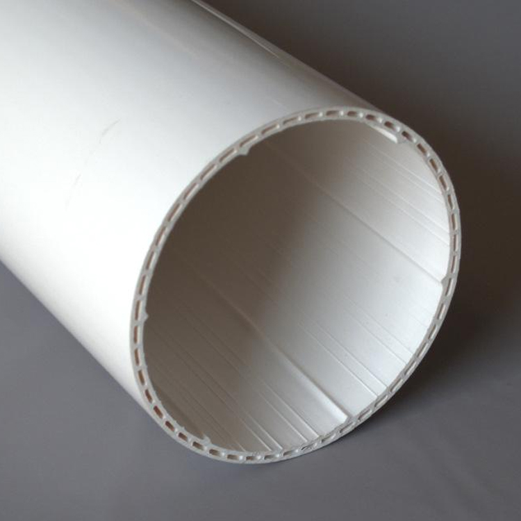 pvc排水管 云南华表联塑upvc管 加厚承压75 110pvc u中空实壁螺旋消音