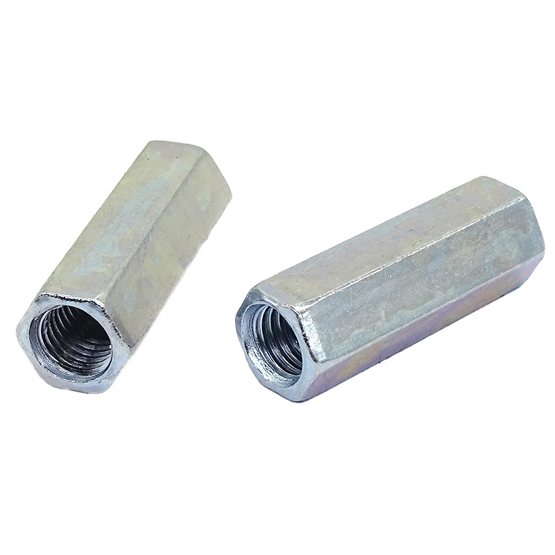 链接母 六角镀锌接头母加长丝杠接头螺母 接头螺帽通孔加厚螺母