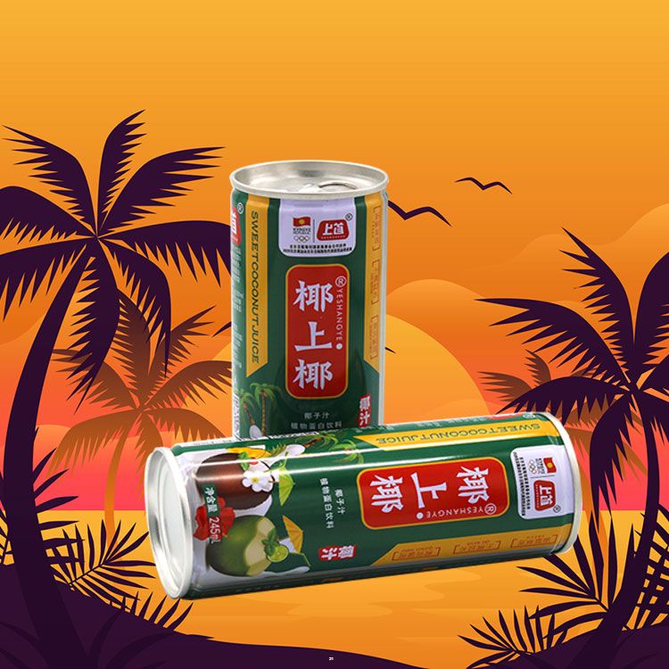 听装椰汁 火热招商 餐饮饮料 好喝的椰汁 椰上椰245mlx16易拉罐 椰子